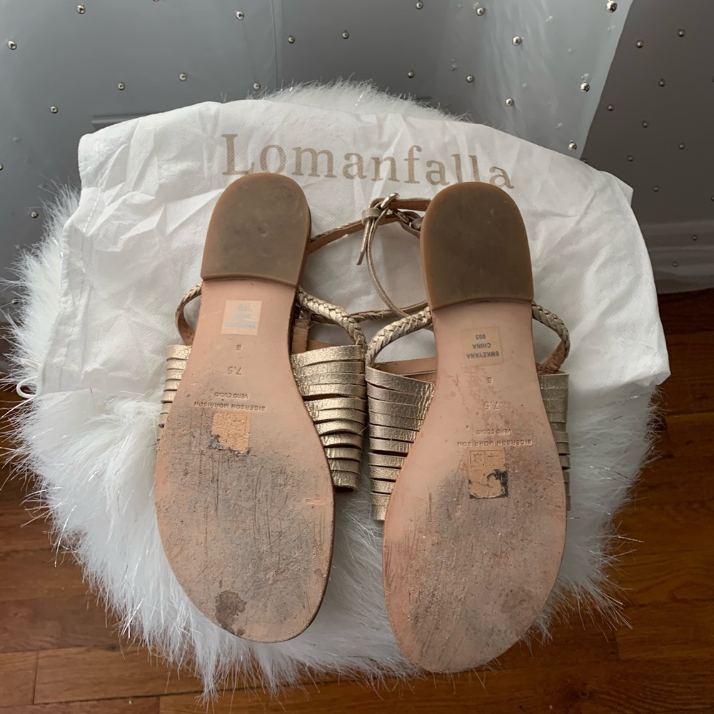 Sigerson Morrison gold sandals